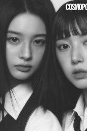 Jiwoo and Sullyoon - Photoshoot for Cosmopolitan Magazine Korea February 2024