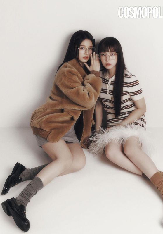 Jiwoo and Sullyoon - Photoshoot for Cosmopolitan Magazine Korea February 2024