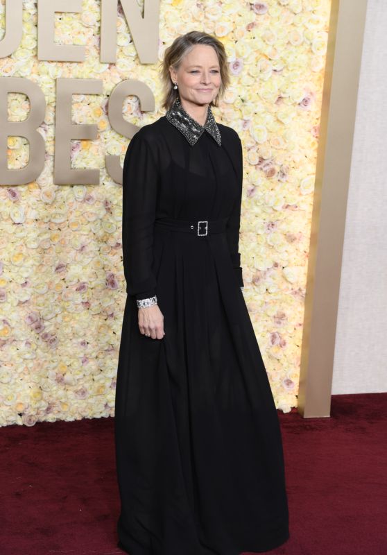 Jodie Foster at Golden Globe Awards 2024 • CelebMafia