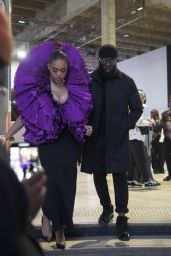 Jordyn Woods Arrives at the Robert Wun Fashion Show in Paris 01/25/2024
