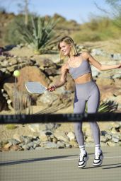 Joy Corrigan at Pickle Ball Courts in Palm Springs 01/23/2024