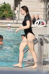 Julia Fox in a Swimsuit at the Pool in Miami 01/04/2024