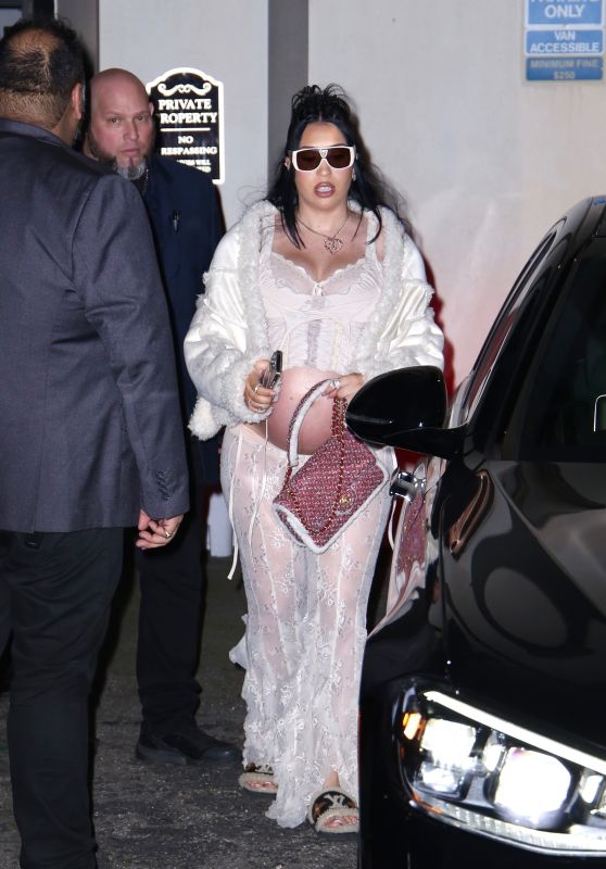 Kali Uchis Exits Her "Orquideas" Listening Event in Hollywood 01/11/2024