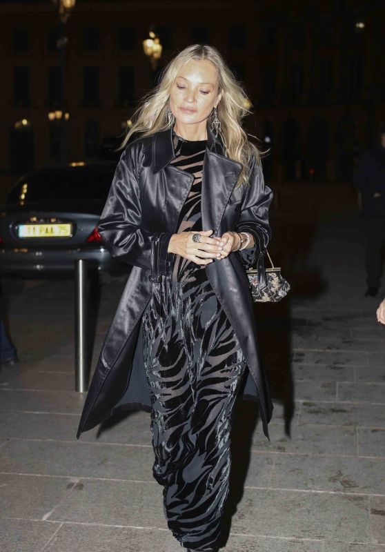 Kate Moss Leaving Her Hotel in Paris 01/19/2024