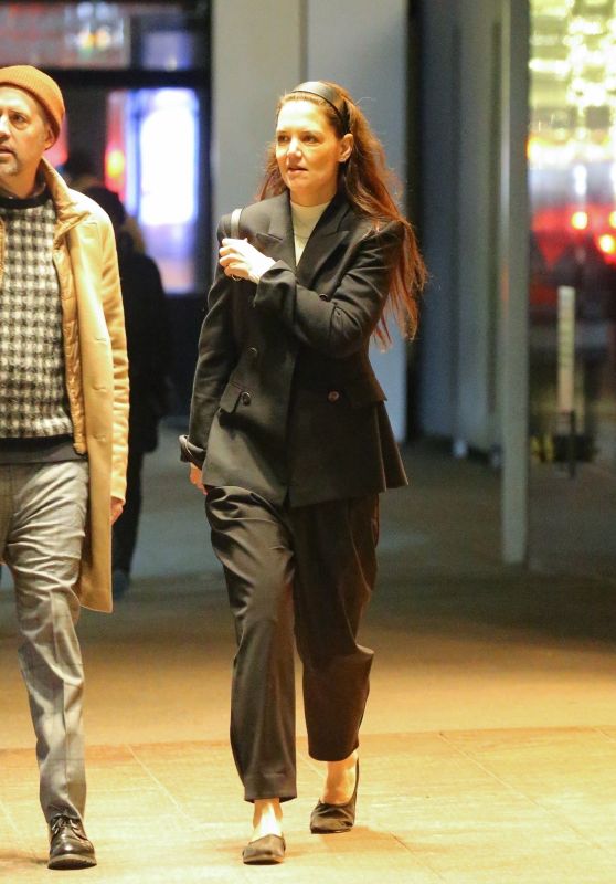 Katie Holmes With Michael Fitzgerald in NYC 01/10/2024