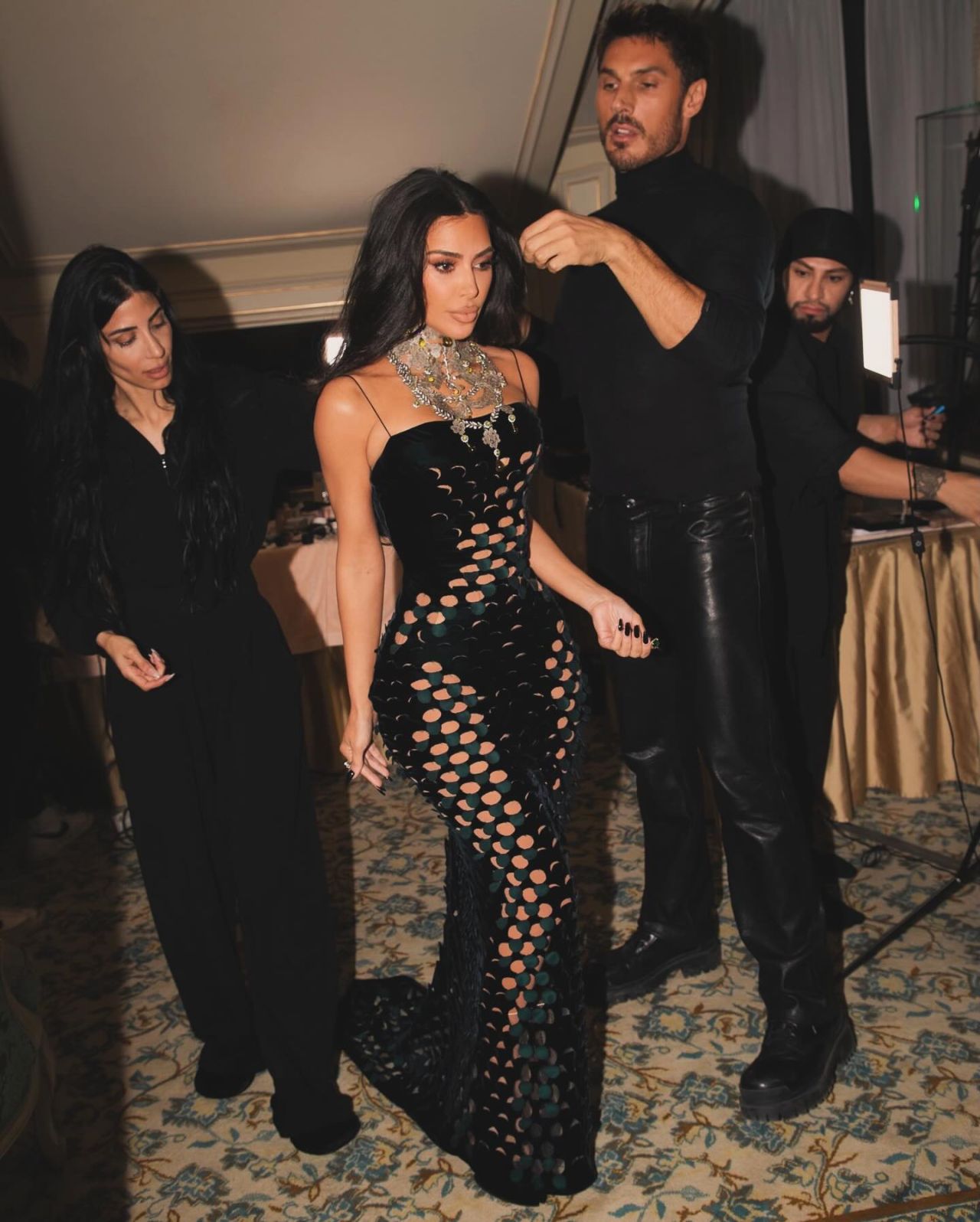 Kim Kardashian at the Maison Margiela Show in Paris 01/27/2024 • CelebMafia