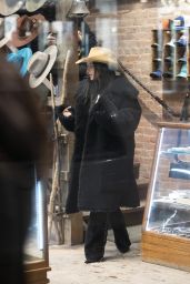 Kim Kardashian Visits Kemo Sabe Cowboy Hat Store in Aspen 01/17/2024