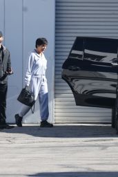 Kris Jenner Sporting a Laid-back Look in Cozy Sweats and Sneakers in Los Angeles 01/11/2024