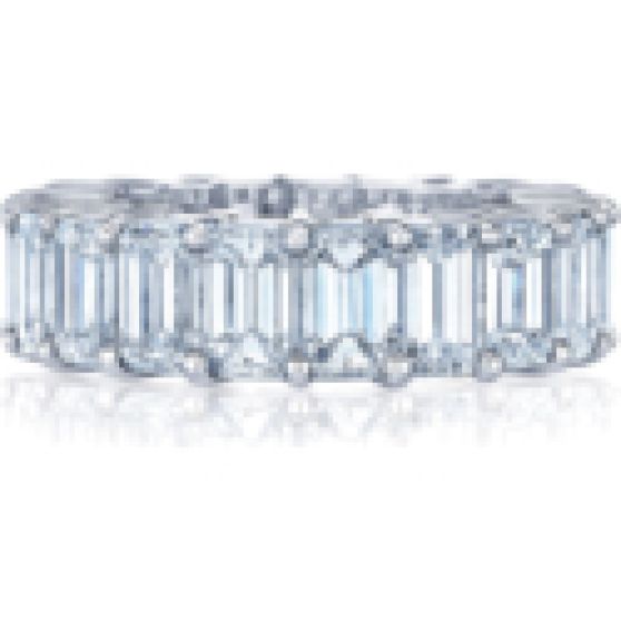 Kwiat Eternity Wedding Ring with Emerald-Cut Diamonds