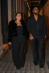 Larsa Pippen and Marcus Jordan at the Costes Restaurant in Paris 01/22/2024