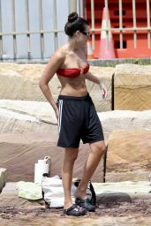 Laura Dundovic in a Bikini at a Sydney Swimming Hole 01/02/2024