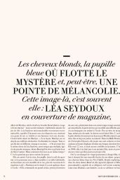 Lea Seydoux - Vanity Fair France December 2023 / January 2024 Issue