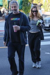 Leslie Mann and Her Husband Judd Apatow at Urth Caffe in West Hollywood 01/10/2024