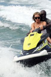 Lizzie Cundy Jet Skiing in Barbados 01/01/2024