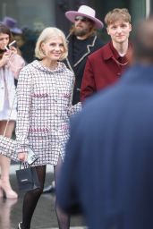 Lucy Boynton Exits the Chanel Haute Couture Fashion Show in Paris 01/23/2024