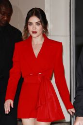 Lucy Hale Exiting the CBS Morning Show in New York City 01/16/2024