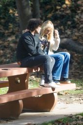 Malin Akerman and Jack Donnelly at Griffith Park in Los Angeles 01/06/2024