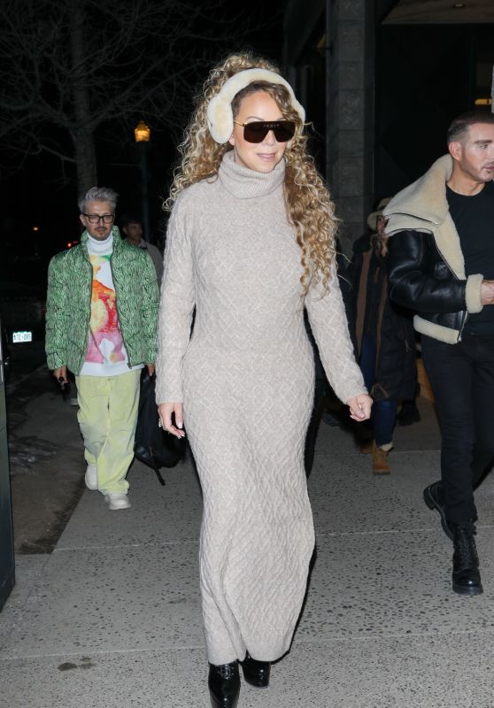 Mariah Carey Shopping at Gucci in Aspen 12/30/2023