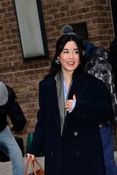 Maya Erskine Outside The Tonight Show in New York 01/30/2024