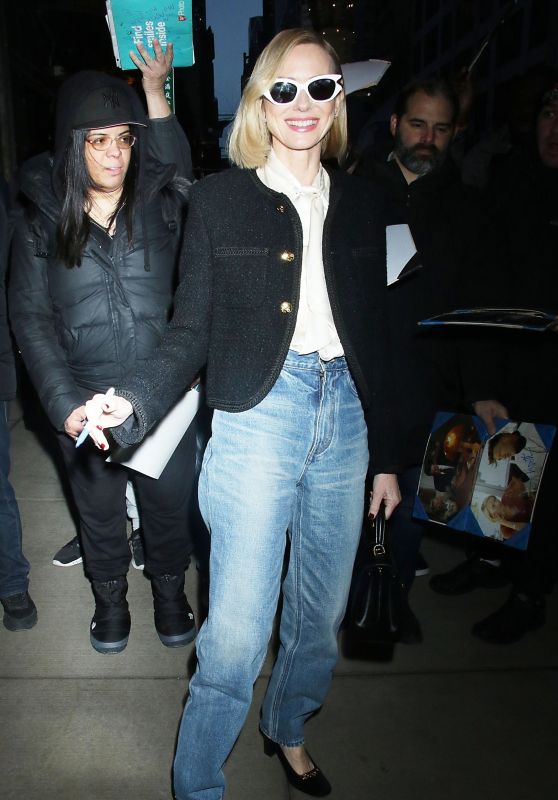 Naomi Watts Exits the Whitby Hotel in New York 01/22/2024