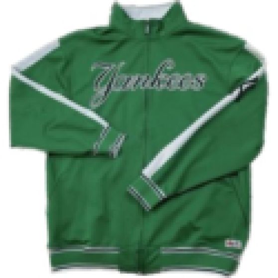 New York Yankees Track Jacketgreen Full Zip