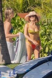 Olivia Jade Giannulli in an Orange and Olive Green Bikini in Puerto Vallarta 01/15/2024