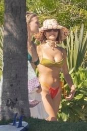 Olivia Jade Giannulli in an Orange and Olive Green Bikini in Puerto Vallarta 01/15/2024