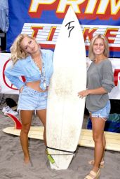 Pamela Anderson - 1993 Budweiser Surf Tour in California