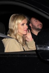 Paris, Nicky and Kathy Hilton - Depart From Jeff Bezos