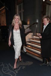 Penny Lancaster With Rod Stewart Leaves The Ritz in London 01/20/2024