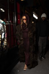 Rihanna Arrives at the Cesar Restaurant in Paris 01/27/2024