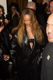 Rihanna - Leaving the Siena Restaurant in Paris 01/22/2024