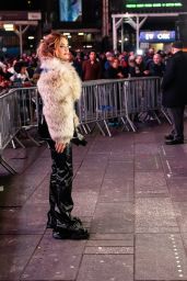 Rita Ora in Times Square in New York 12/30/2023