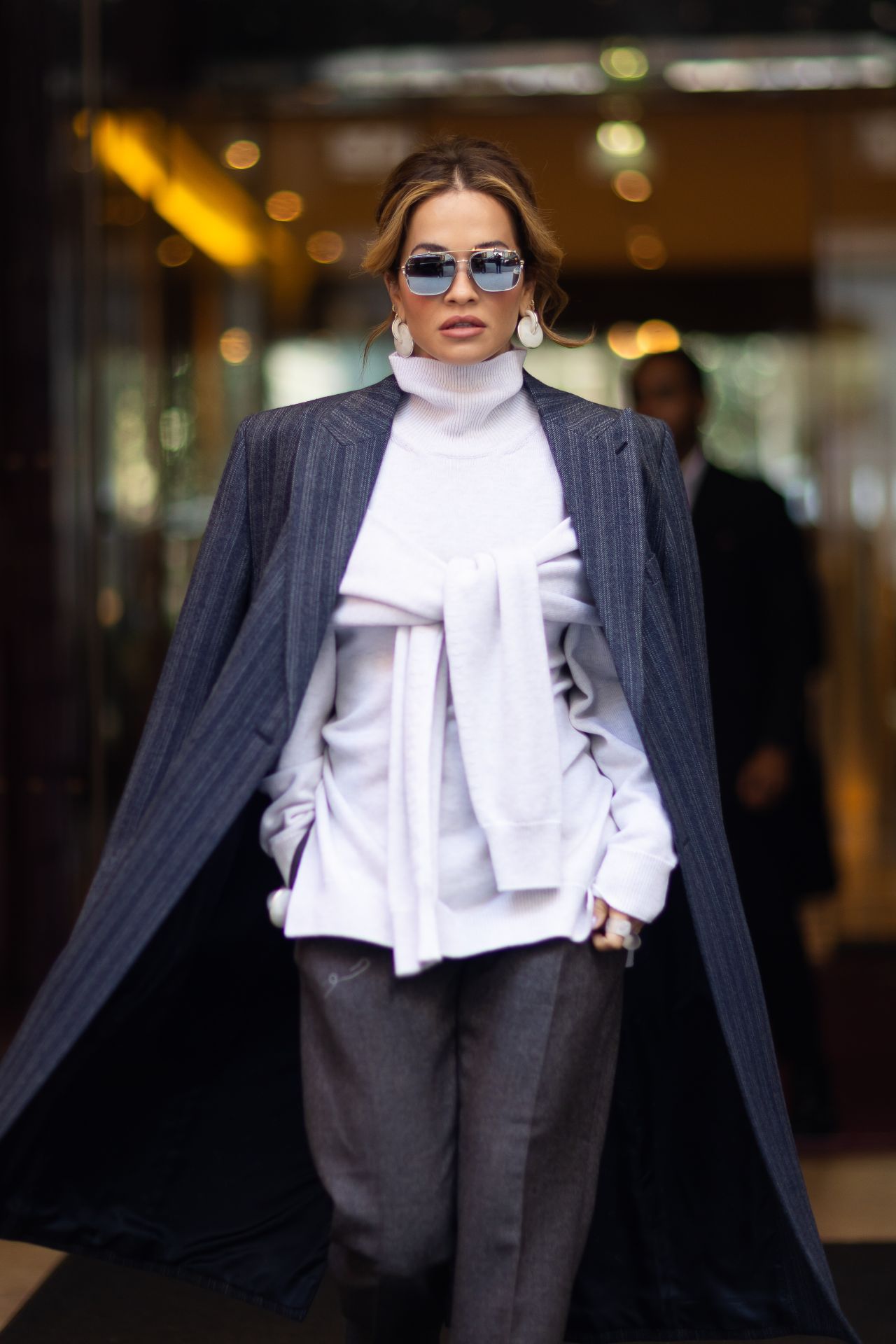 Rita Ora Leaving Her Hotel in Paris 01/19/2024 • CelebMafia
