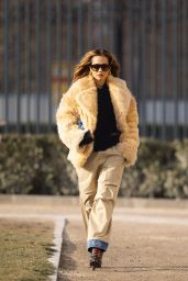 Rita Ora Street Style - Arrive at Restaurant in Paris 01/21/2024