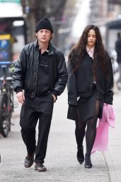 Rosalia and Jeremy Allen White - Out in New York City 12/26/2023
