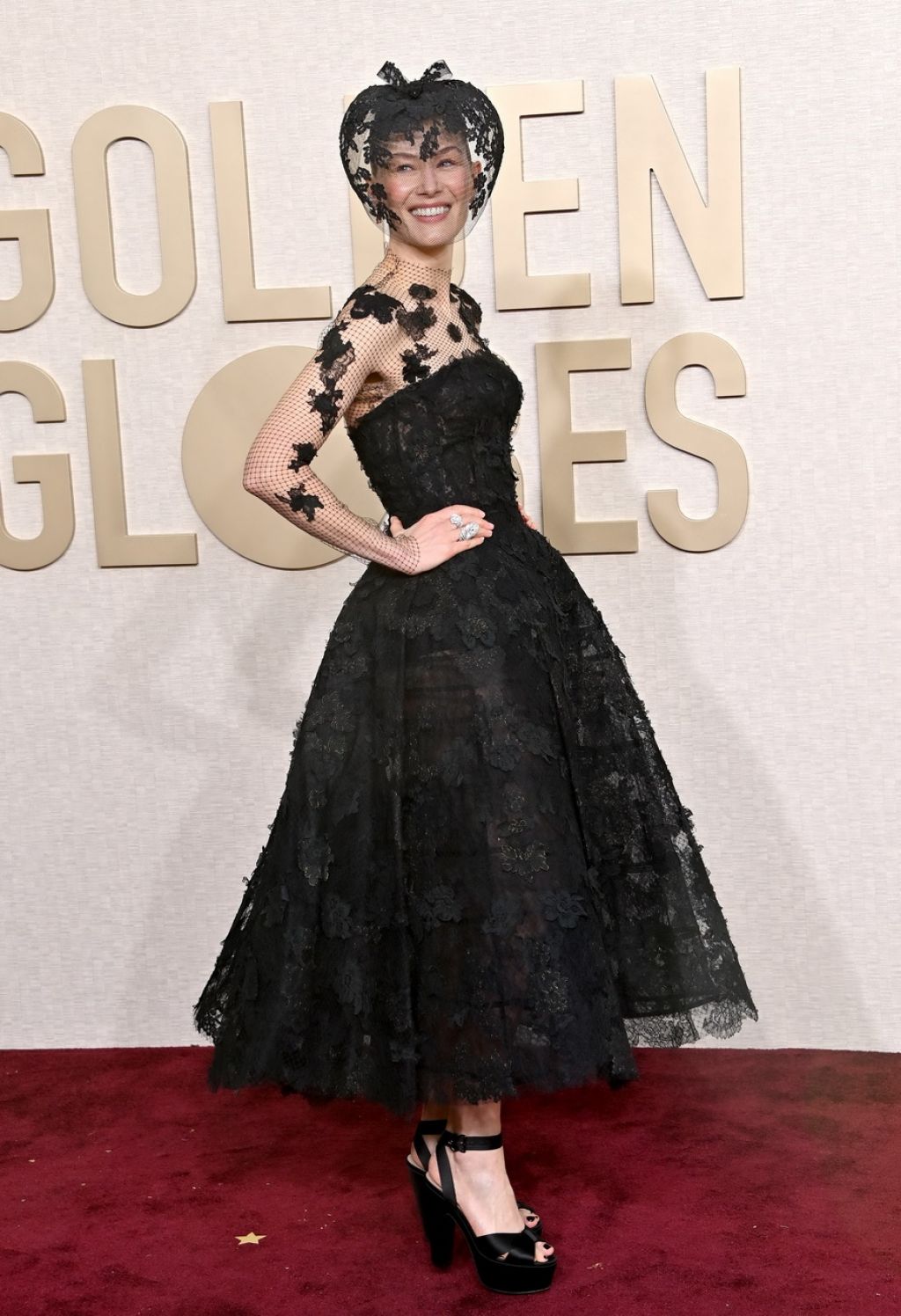 Rosamund Pike at Golden Globe Awards 2024 • CelebMafia