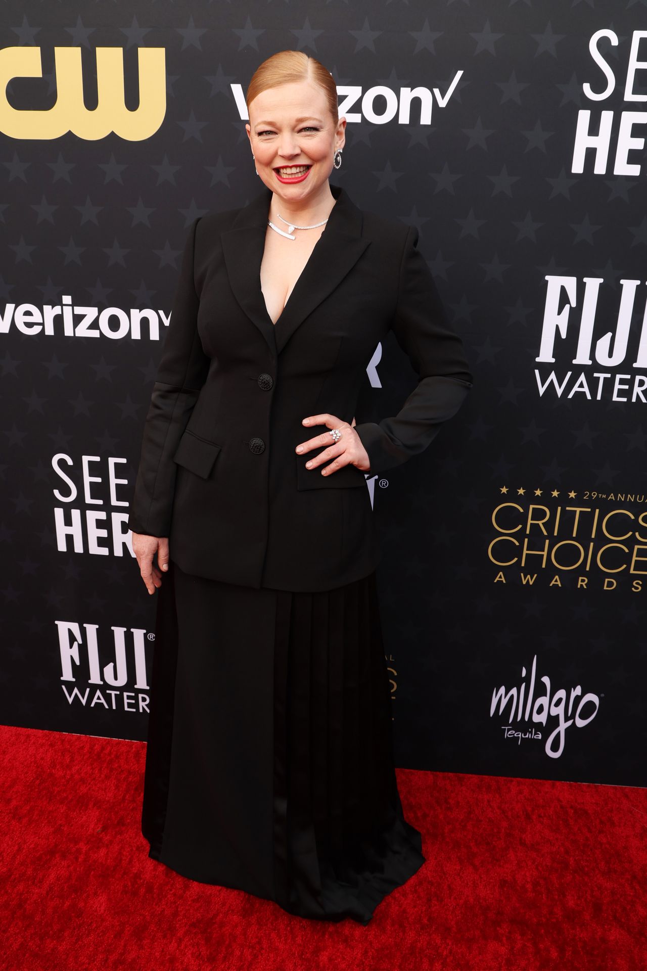 Sarah Snook at Critics Choice Awards 2024 • CelebMafia