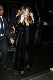 Sofia Vergara in a Black Dress in New York 01/16/2024