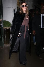 Sofia Vergara in a Sleek Black Coat in New York 01/16/2024