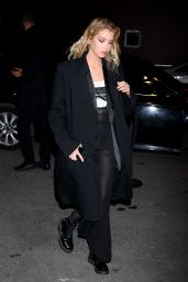 Stella Maxwell Arriving at Hotel Costes Restaurant in Paris 01/20/2024