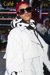Teyana Taylor Outside GMA in NYC 01/08/2024