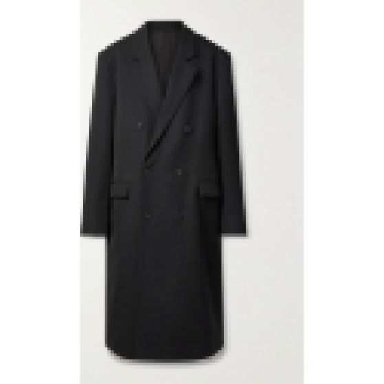 The Row Andy Oversized Double-Breasted Wool Coat