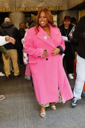 Amber Riley Exit From NBC Studios in New York 02/22/2024
