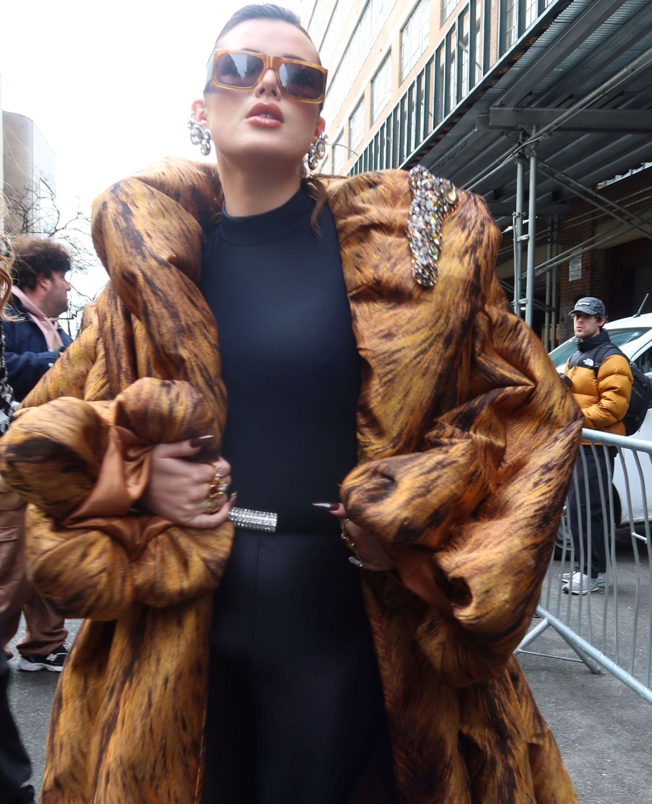 Bella Thorne Arrives at Area Fashion Show in NYC 02/11/2024 • CelebMafia
