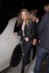 Bijou Phillips at Le Fleur Lounge in West Hollywood 02/26/2024