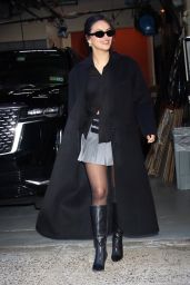 Camila Mendes Arriving at "Live with Kelly and Mark" in NYC 02/06/2024