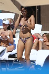 Camila Mendes on the Beach in Miami 02/03/2024