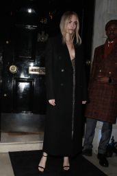 Cara Delevingne Arriving at the British Vogue And Tiffany & Co BAFTA Afterparty in London 02/18/2024