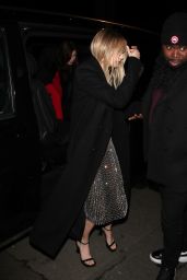 Cara Delevingne Arriving at the British Vogue And Tiffany & Co BAFTA Afterparty in London 02/18/2024